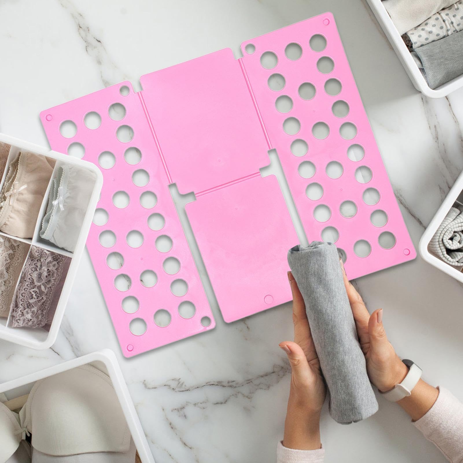 Tavola Piegabiancheria | Accessorio per Piega Indumenti | Pieghevole Multiuso Per Biancheria Adulti E Bambini, Ideale Per Casa E Dormitorio