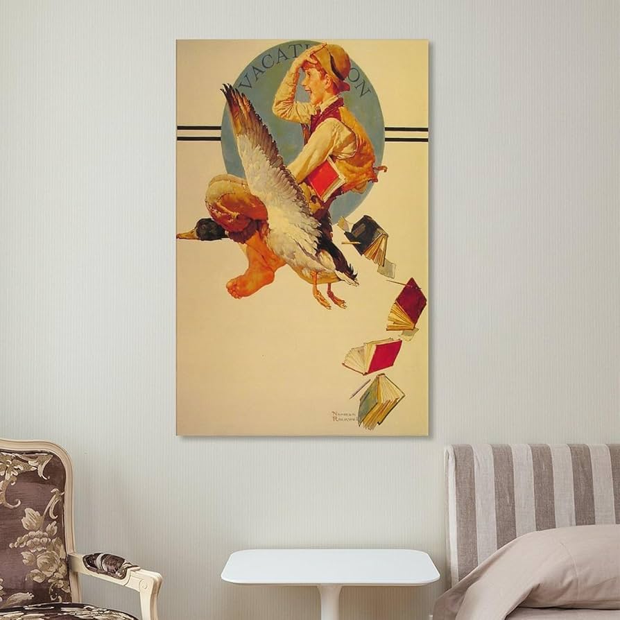 ノーマンロックウェルVacation is Over 美品(かなりいい状態です