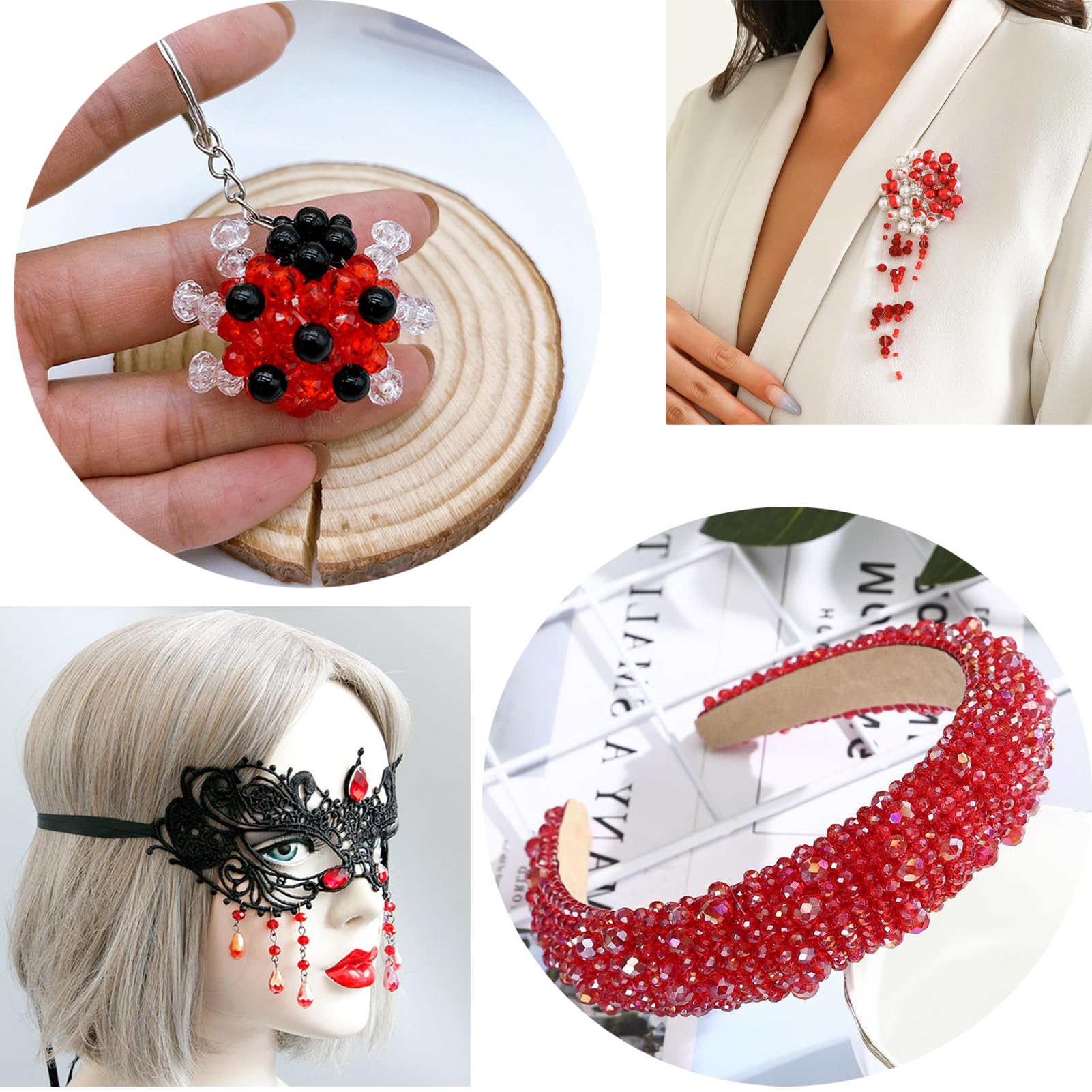FAPUMOE 800pcs Faceted Glass Beads - Image 4