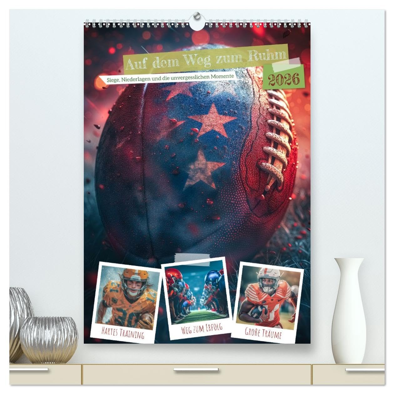 Auf dem Weg zum Ruhm (hochwertiger Premium Wandkalender 2026 DIN A2 hoch), Kunstdruck in Hochglanz: American Football ist ein intensiver und ... Staaten populär ist. (CALVENDO Sport)