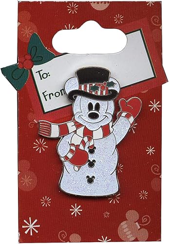 Miniatura 2 de Disney Muñeco de nieve Mickey (Sparkle) Pin 57891, Blanco