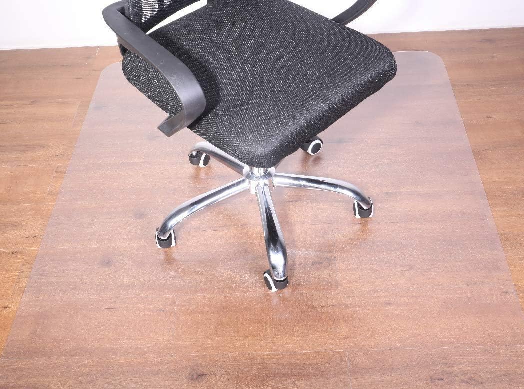 Office Chair mat for Hard Floors,Clear PVC Desk Mat with Lip,Heavy Duty Floor Mat,Eco-Friendly Series Desk Chair Mat, Wood/Tile Protection Mat for Office & Home (35'' x 47''x 0.06'')