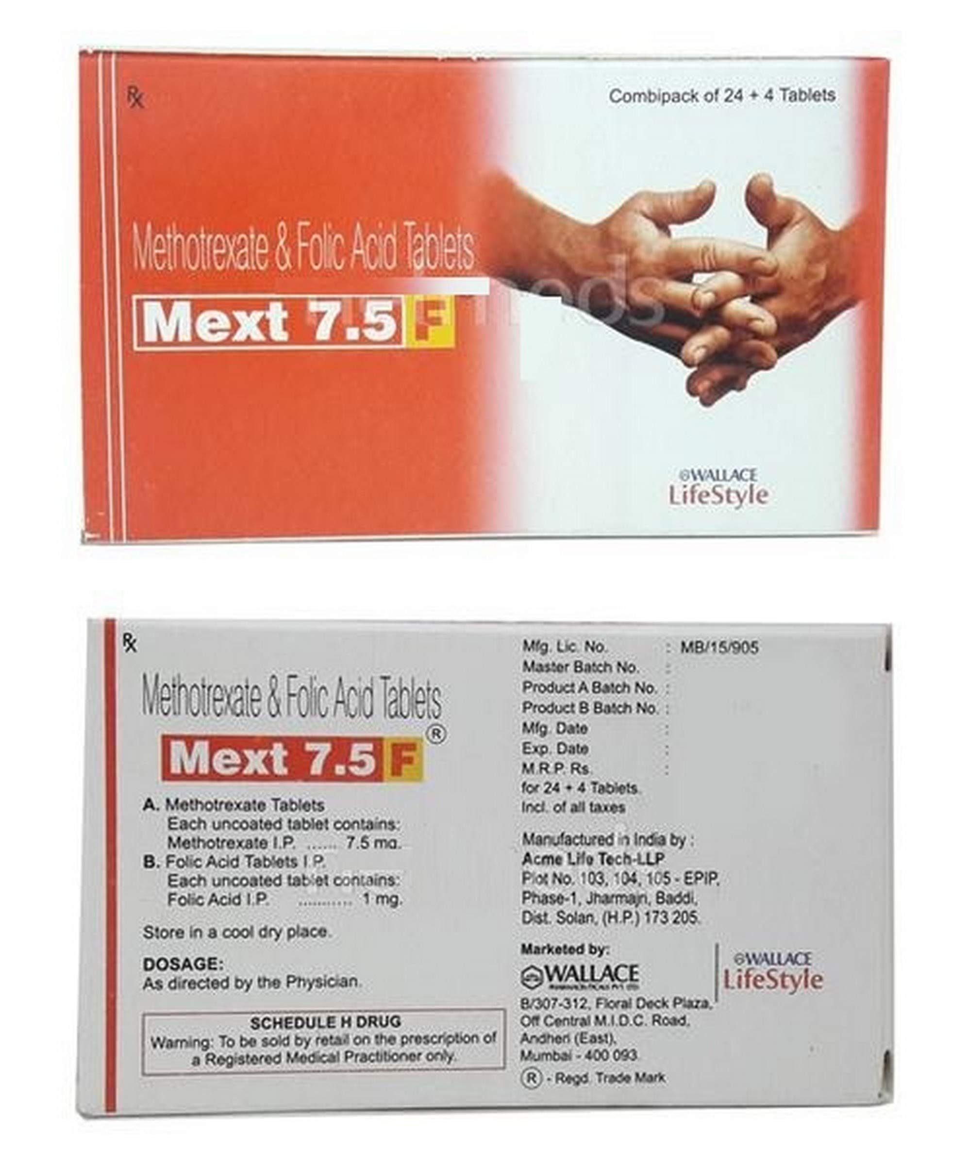 Mext F 7.5mg - Strip of 28 Tablets
