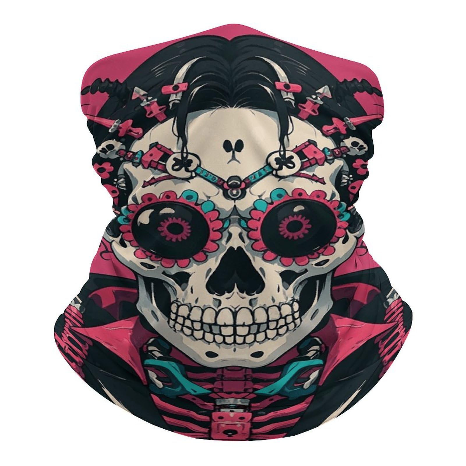 Balaclava Neck Gaiter Breathable Rock Brothers Skulls Bandanas Sun & Windproof Face Mask Face Cover Scarf Headband for Skiing Fishing Hiking Cycling All Season Outdoor Sports
