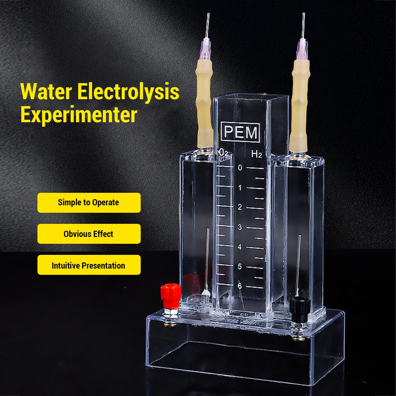 Aparato de Electrólisis del Agua PEM, Experimento de Laboratorio de Producción de Hidrógeno y Oxígeno para Educación Química