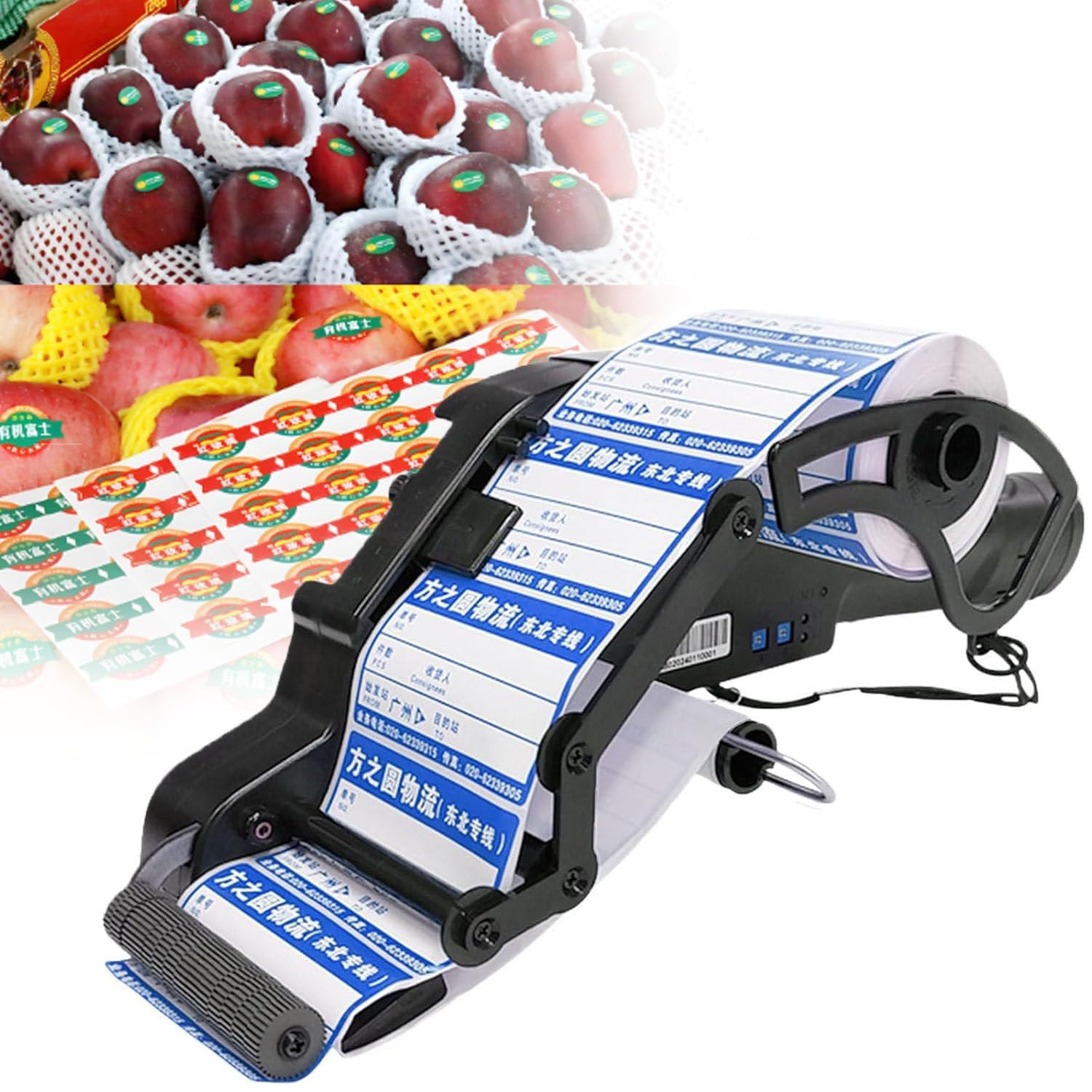 Applicatore Di Etichette Portatile, Distributore Di Etichette Portatile Con Rilevamento Automatico Della Carta E Rotella Sensore Di Alimentazione, Identificazione Automatica Della Spaziatura Delle Eti