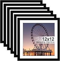 Vista 23 de BESCRCL - Set de 6 marcos de fotos de 11 x 14, color negro. Marcos para mostrar fotos de 8 x 10 con paspartú o de 11 x 14 sin paspartú, marcos