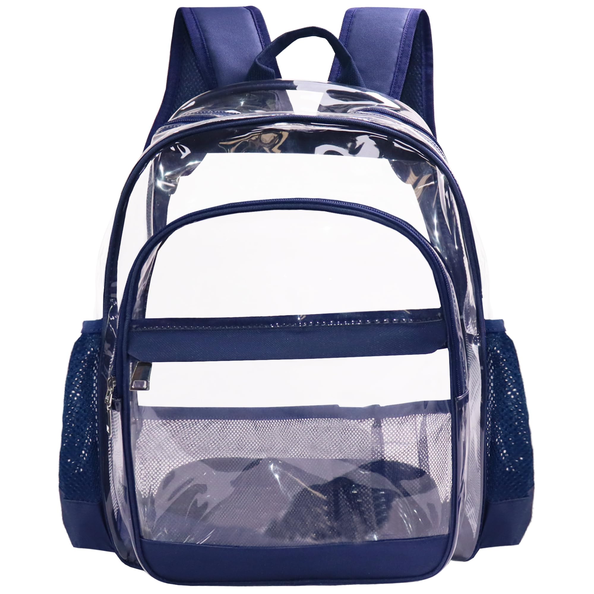 MIRLEWAIY Zaino Trasparente Resistente In PVC - Grande, Per Scuola E Sicurezza