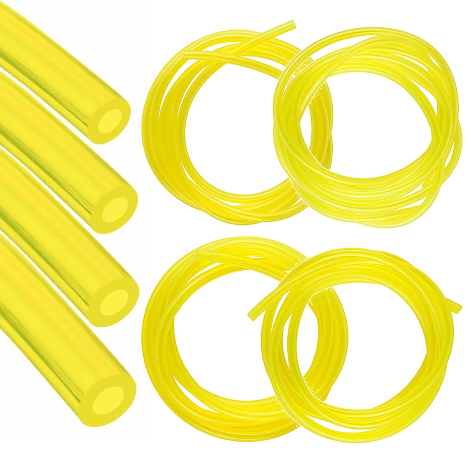 4-Pack Universal Strimmer Fuel Pipe Kit,2-6mm Fuel Line 1M Long