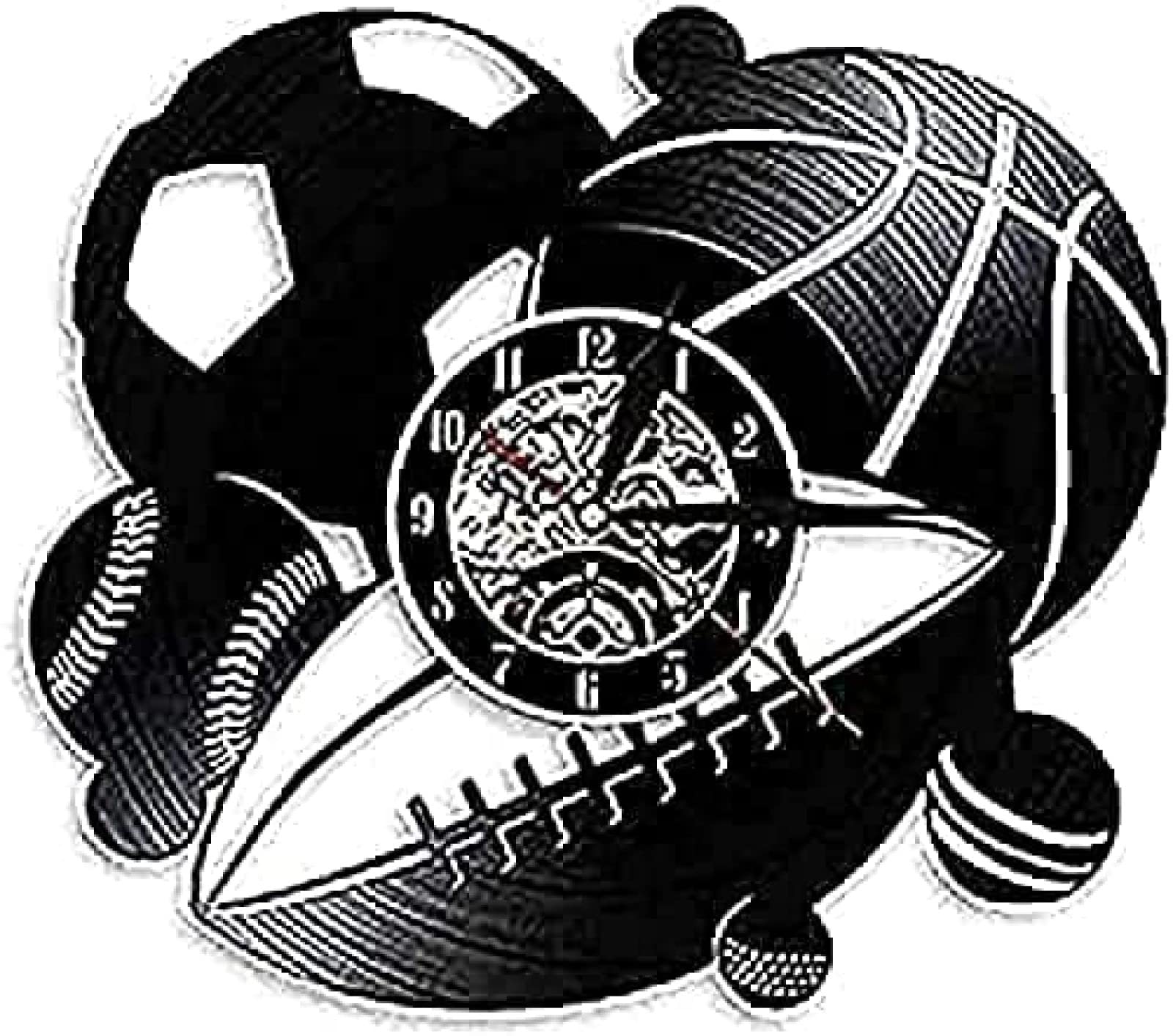 Horloge murale ronde boxe pour personnaliser un mur vide avec style