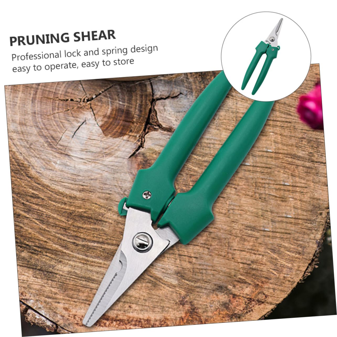 HANABASS 3 Pièces Sécateur de Jardin Acier Inoxydable Outil de Ergonomique pour Élagage de Branches Fruits pour Jardinage Horticulture