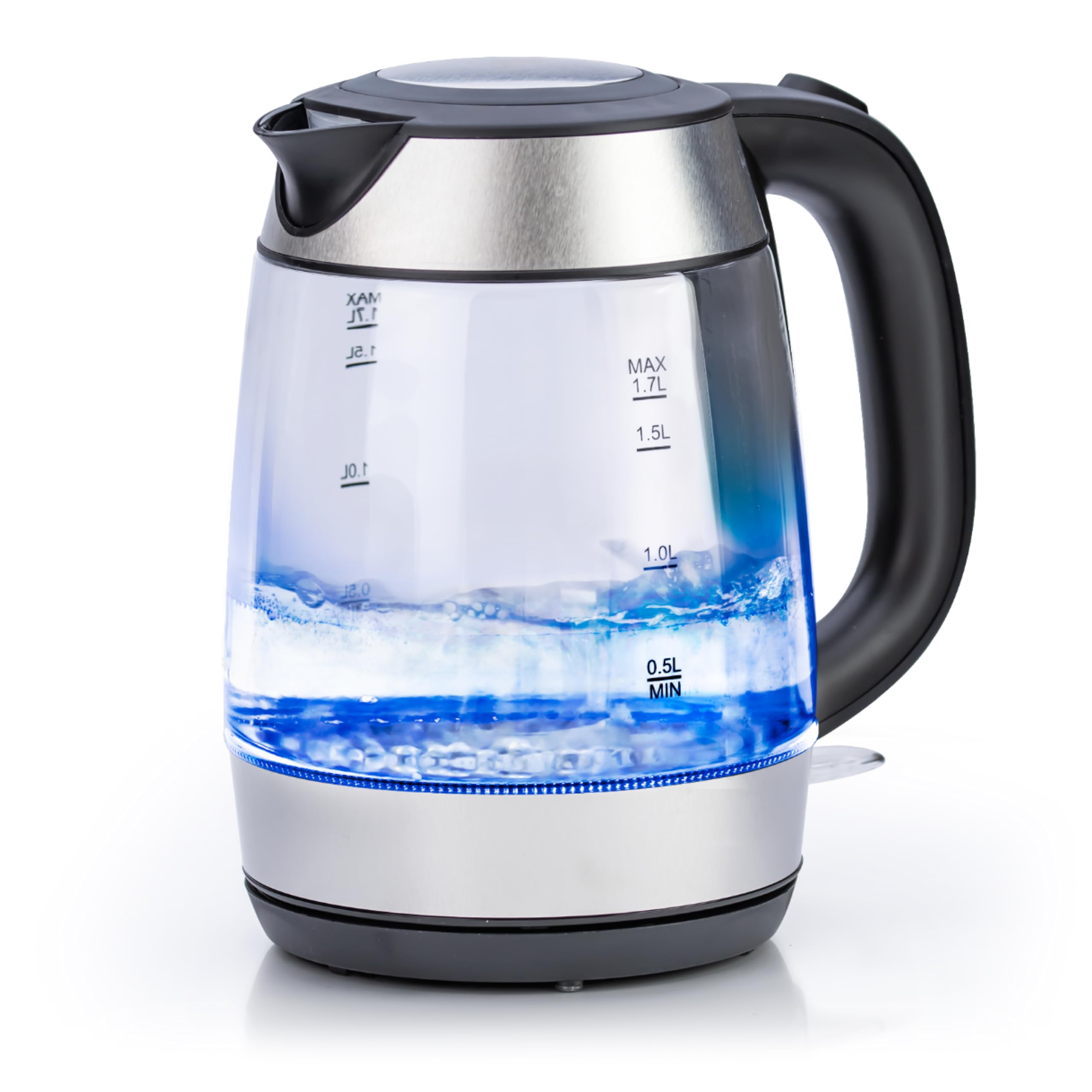 STATUS Portland | 1.7 Litre Swivel Cordless Kettle | Glass | 2kw Fast Boiling Kettle — image 1