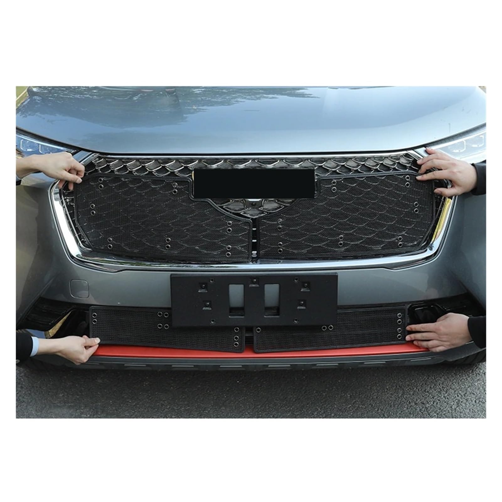 Shuogoufeng Store Kompatybilny z Haval 2021-2024 Przednia kratka Siatka na owady Wkładka Siatka Dekoracja Osłony ochronne Wykończenie Osłony wentylatora