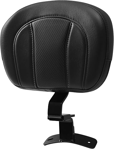 XFMT Almohadilla de respaldo para motocicleta para Harley Touring CVO Street Glide Road Glide Electra Glide 2009-2023, costuras negras