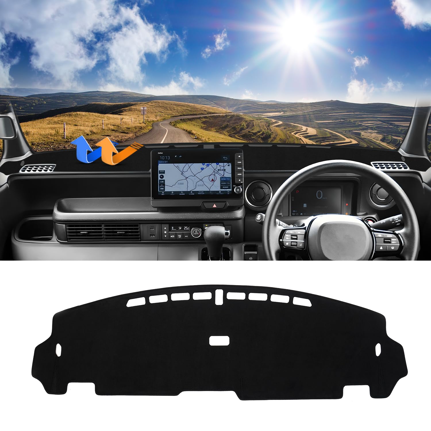 Amazon | Cartist 新型N-BOX JF5 JF6 ダッシュボードマット ダッシュ