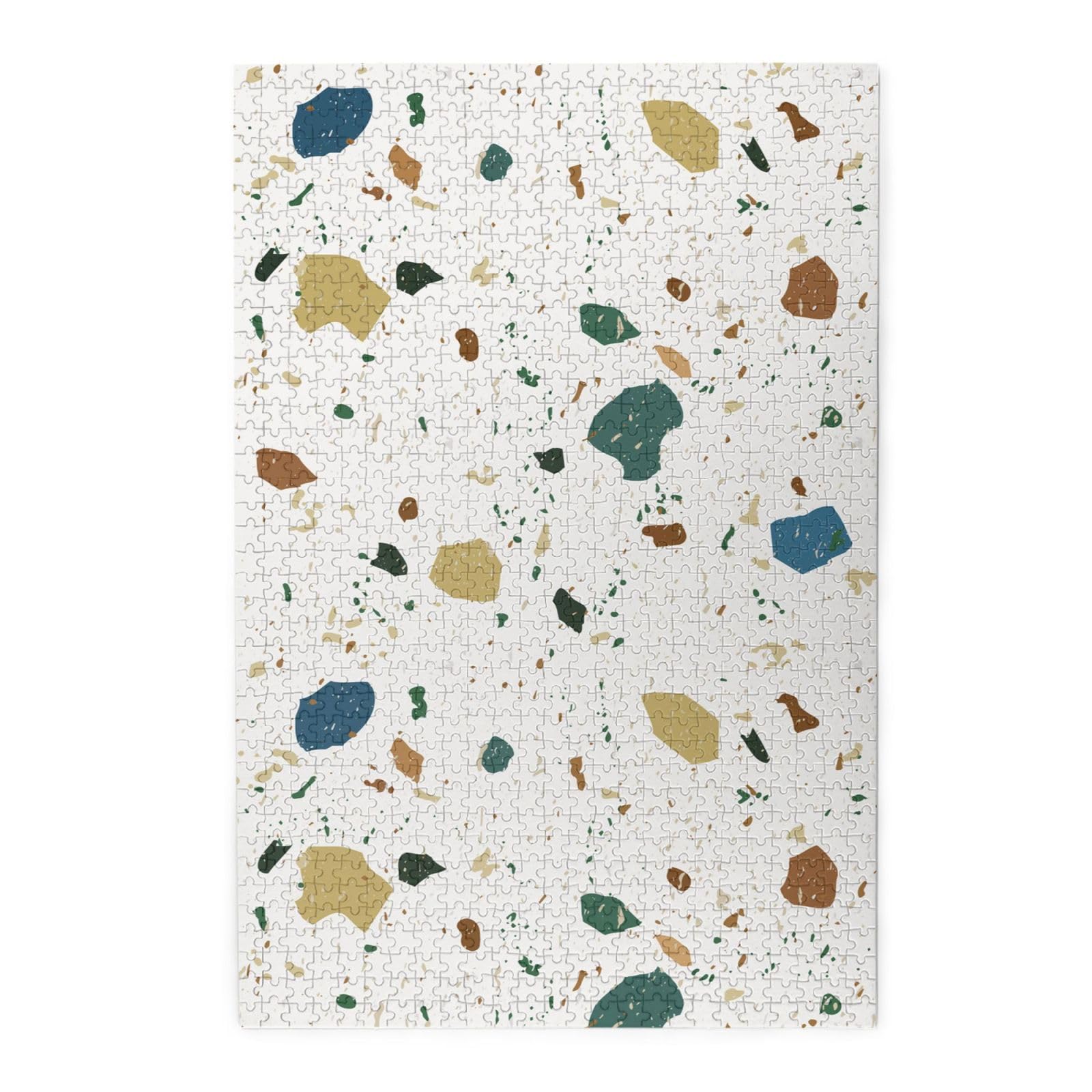 Motivo terrazzo senza soluzione di continuità, marmo italiano classico, puzzle da 1000 pezzi per adulti, puzzle impegnativi, puzzle a incastro