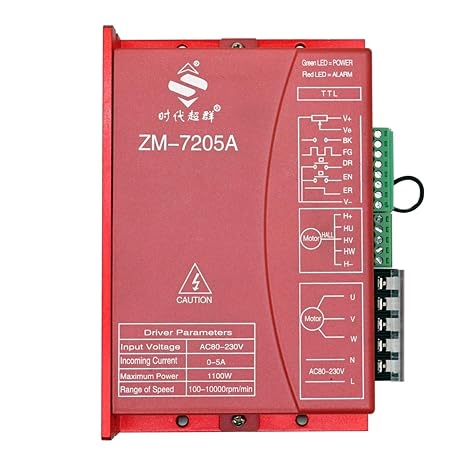 310V High Voltage Brushless Motor Driver ZM-7205A Can Driver 1000W BLDC Motor