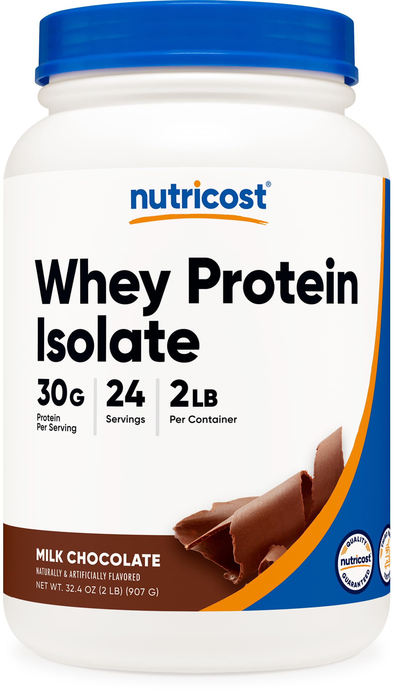 Nutricost Isolate Whey Protein Powder (2 Pound, Milk Chocolate) Milk Chocolate 2 Pound