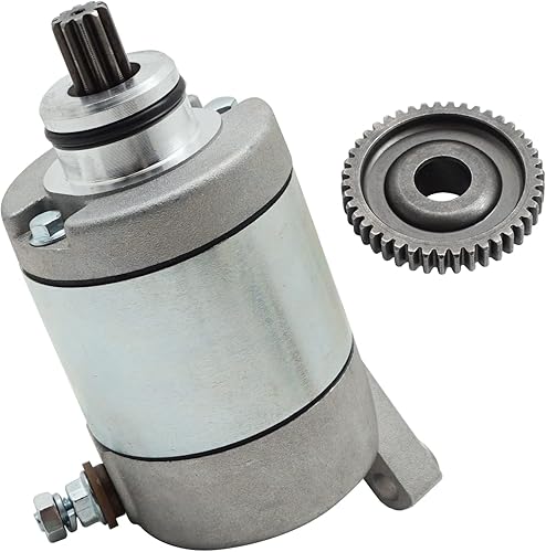 Miniatura 4 de Motor de arranque y engranaje de reducción para Honda TRX450ER TRX450 2006-2014, OEM # 31200-HP1-601 28150-HP1-600