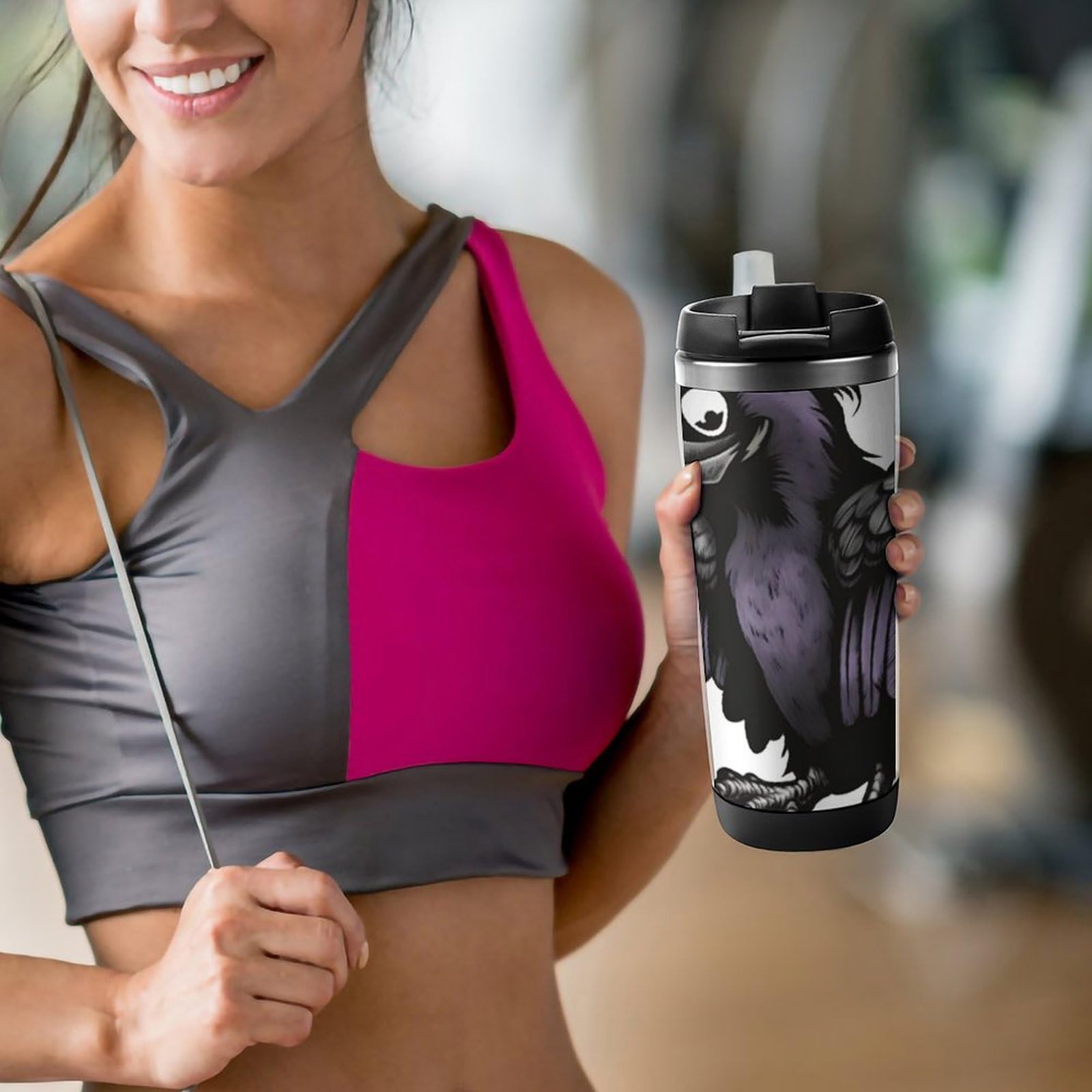 Amazon.com: Travel Coffee Mug Ravens Coffee Tumbler Insulated