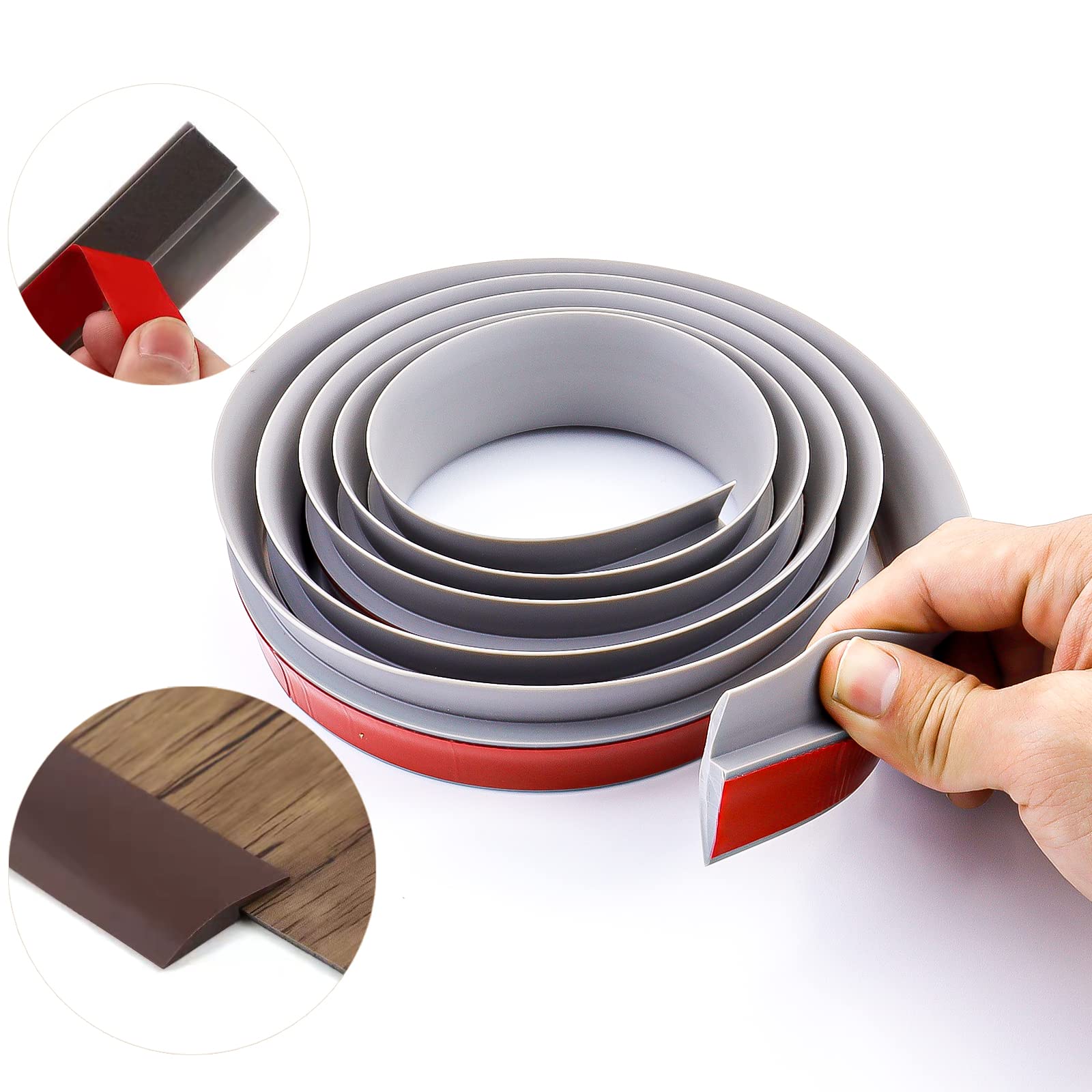 Buy 7FT PVC Carpet & Floor Transition Strip Edging Trim Strip Capping