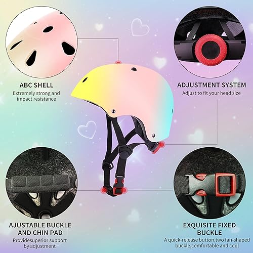 Miniatura 3 de Casco de bicicleta para niños de 2-3-5-8-14 años para niñas, niños, niños pequeños, niños y jóvenes, casco de bicicleta para niños pequeños con #4