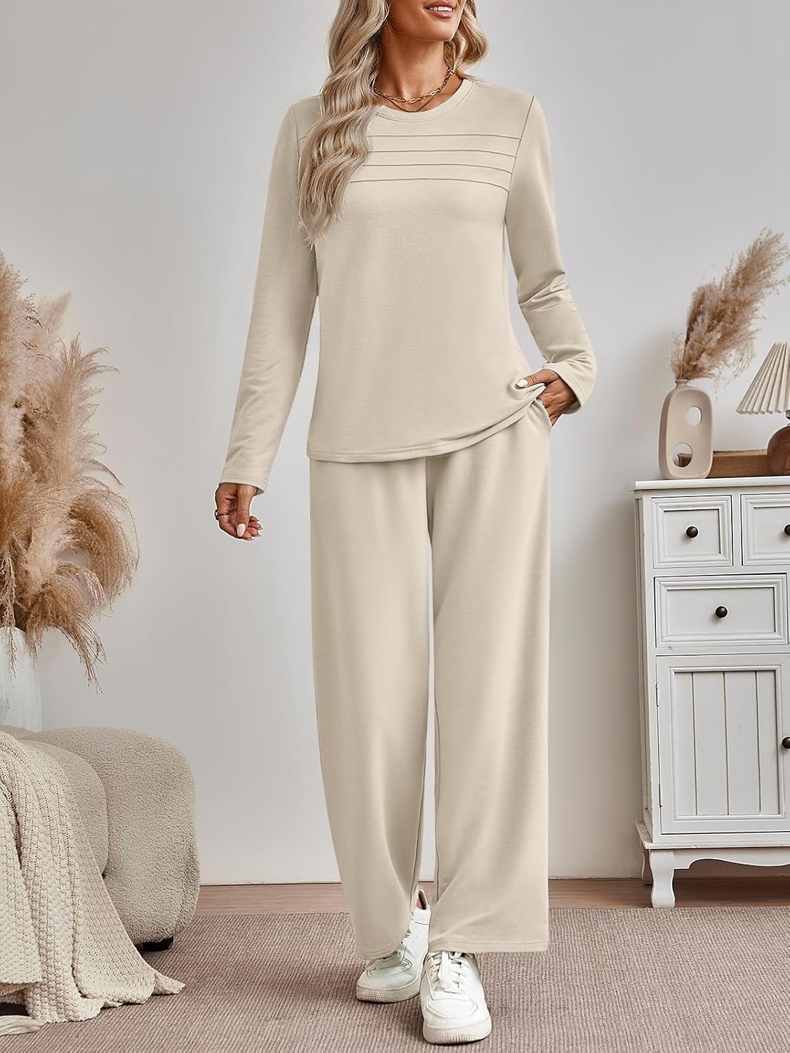 AUTOMET Sweatsuits Women 2 Piece Outfit Fall Airport Lounge Sweat Sets With Wide Leg Pants Track Fashion Suits 2026 - Image 6