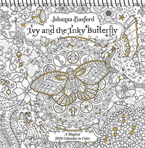 Ivy and the Inky Butterfly 2019 Coloring Wall Calendar: A Magical 2019 Calendar to Color