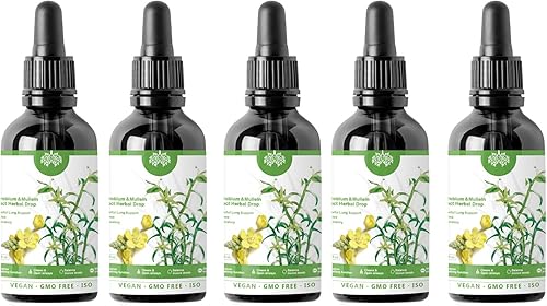 RCSCBC 2023years Dendrobium & Mullein Extract Herbal Drops Potente apoyo pulmonar, extracto de dendrobio y gordolobo, gotas de hierbas, esencia de