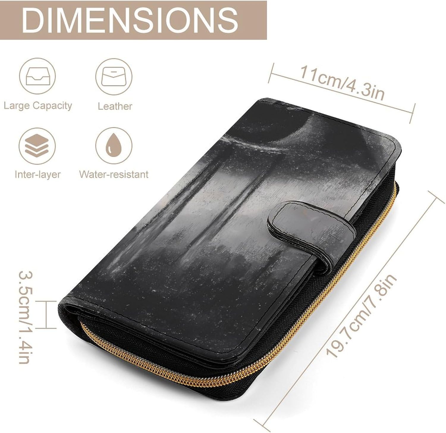 God Tears River Womens Wallet for Men Slim Purse Clutch Handbag with Card Holder