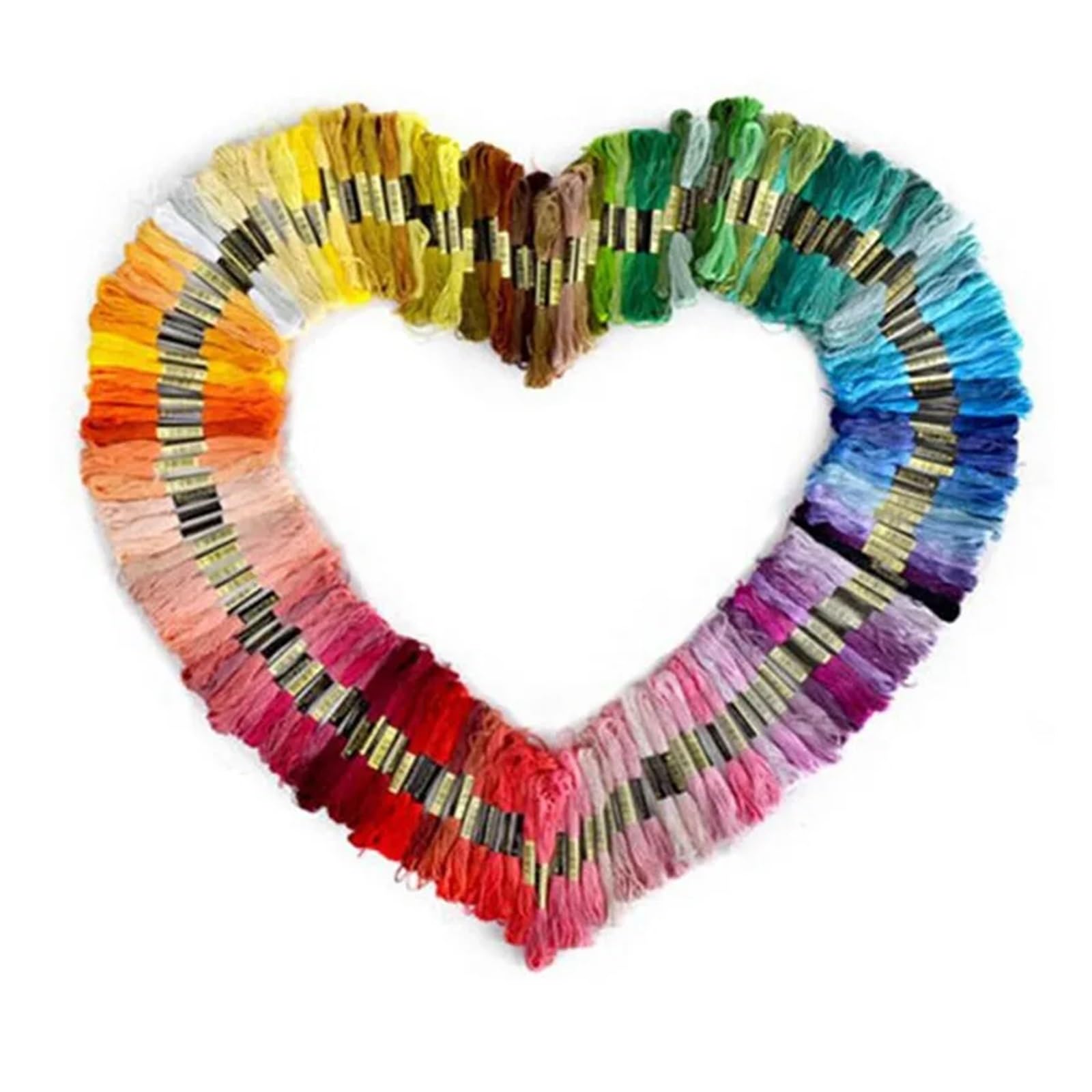 Hilos Punto de Cruz 15-200 hilo de bordar Multicolor, hilos punto cruz, ovillos costura algodón, Kit madejas, herramienta DIY(150 colors)