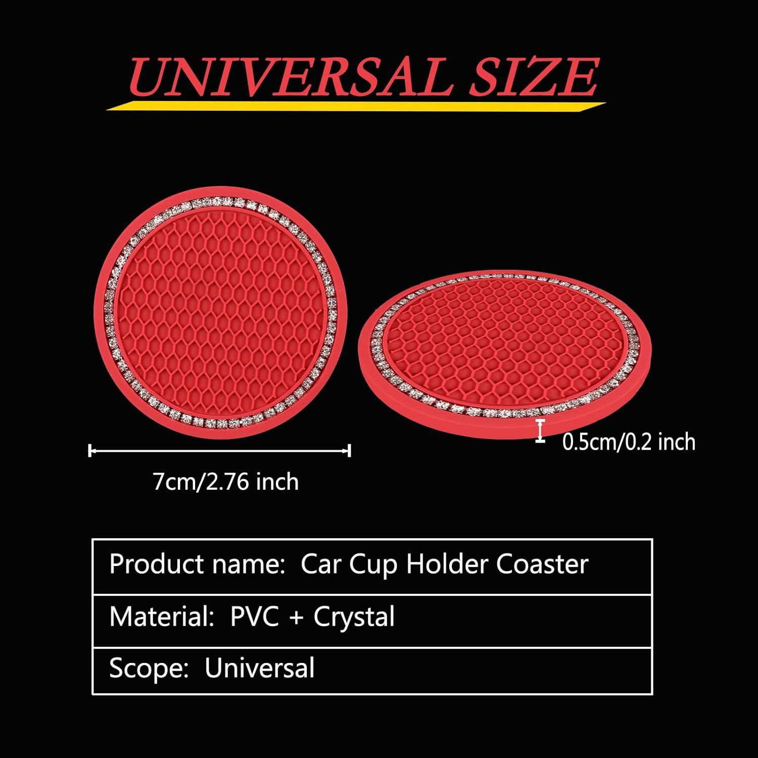 Sparkle on the Go: Review of Bailinks Bling Car Coasters for a Chic Interior