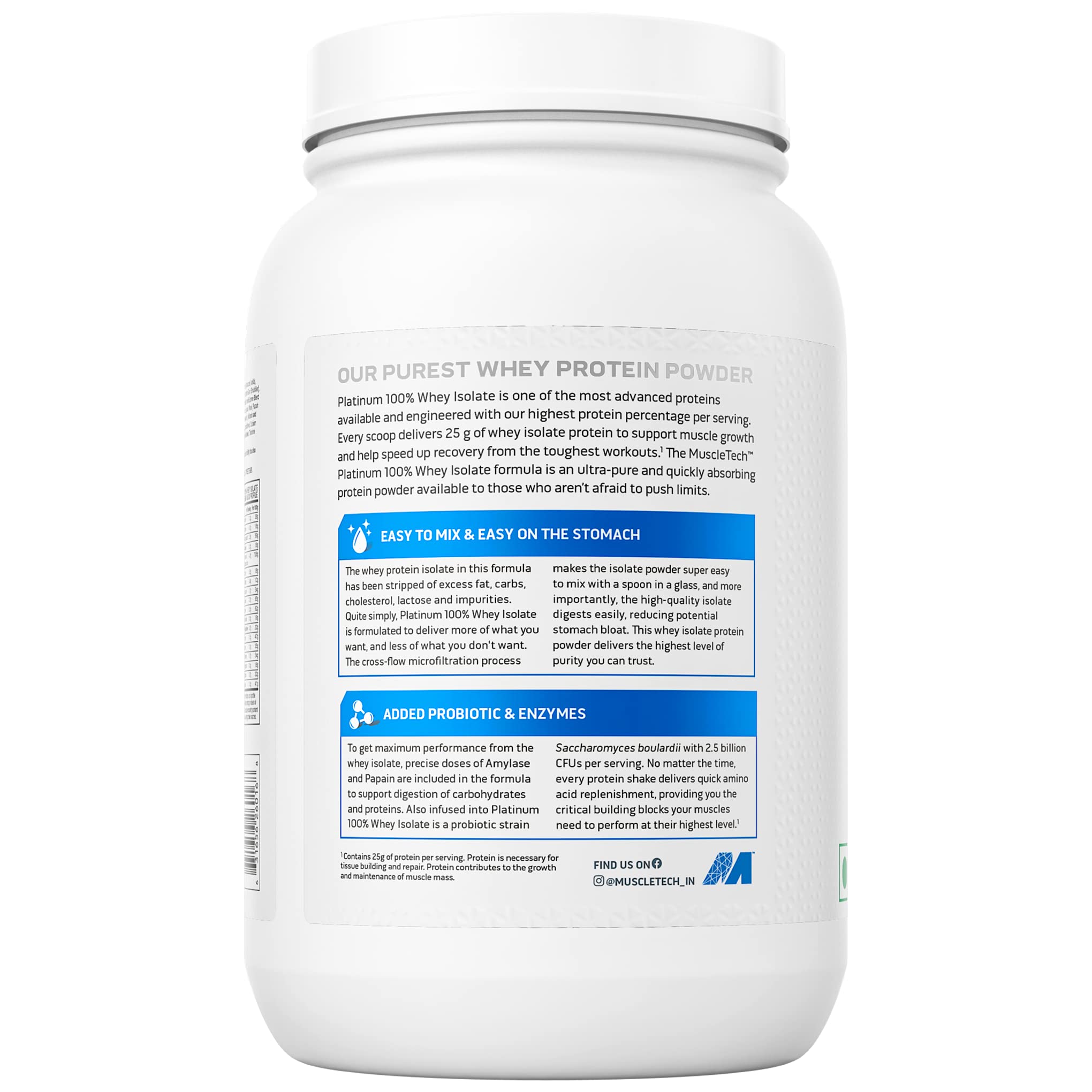 MuscleTech Platinum Whey Isolate, 907g (2lbs) Milk Chocolate, Protein Powder for Muscle Gain, 25g Protein + 5.7g BCAA, ultimate muscle building formula, increase strength & performance. 2