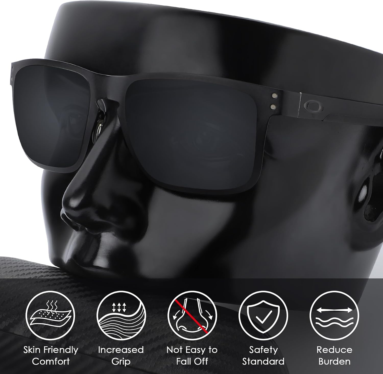 BLAZERBUCK Replacement Nose Piece Nose Pads for Oakley Holbrook Metal OO4123 Sunglass
