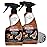 Weiman Leather Cleaner and Conditioner for Furniture - 12 Ounce - 2 Pack - Ultra Violet Protection Help Prevent Cracking or Fading of Leather Couches, Car Seats, Shoes, Purses