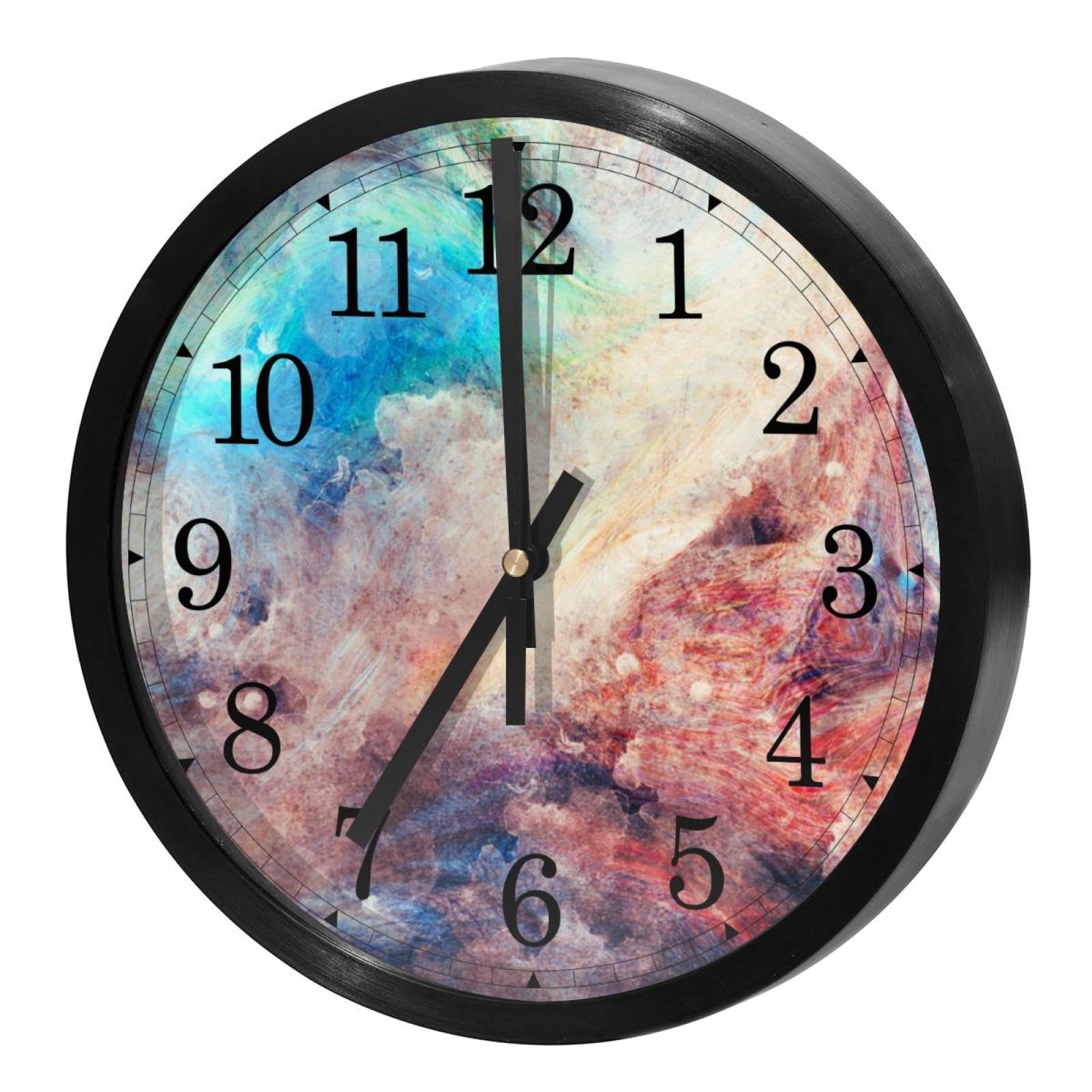 Horloge murale silencieuse à quartz grand espace pour décoration maison et bureau