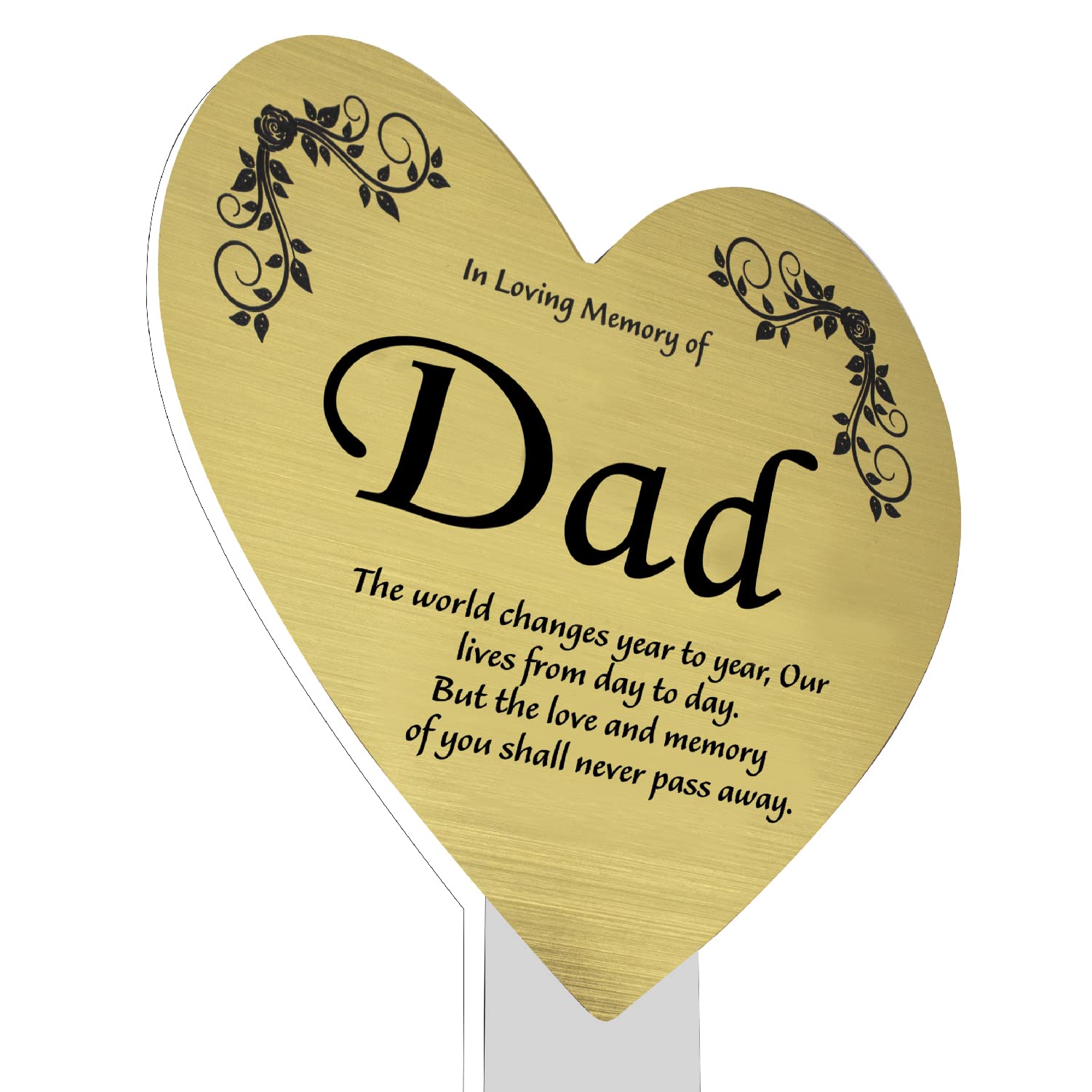 Dad Memorial Plaque, Grave Marker For Cemetery, Outdoor Garden Stake - View #4