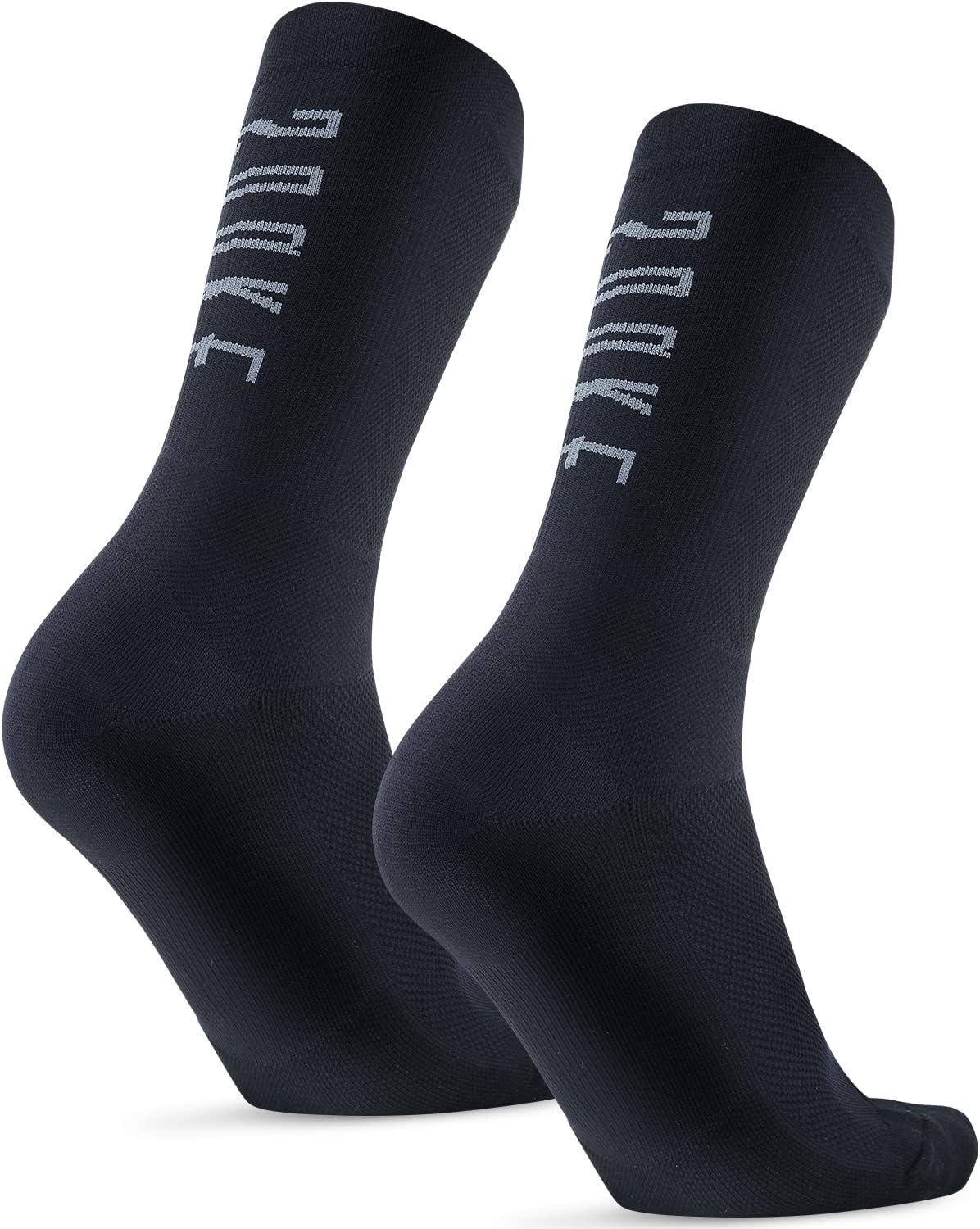 Souke Sports Crew Cycling Socks for Men and Women, Breathable Cushioned Moisture Wicking Athletic Compression Socks