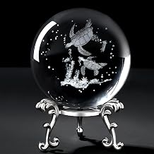 MAIBAOTA Sea Turtle Gifts for Women 3D Crystal Ball Turtle Themed Figurines | 60mm Sphere Travel Gifts Ideas for Travelers Girlfriend Wife Mom Her Beach Themed Gift Turtle Decor for Bedroom Living Room