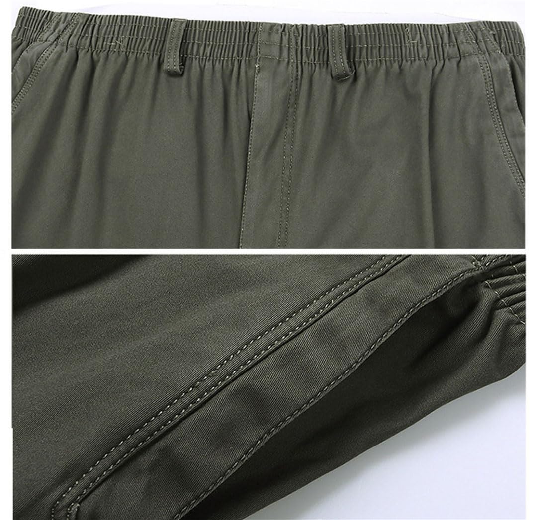 Vogrtcc Pantalones Tácticos Harem para Hombres Pantalones De Algodón Caídos Pantalones Casuales De Talla Grande