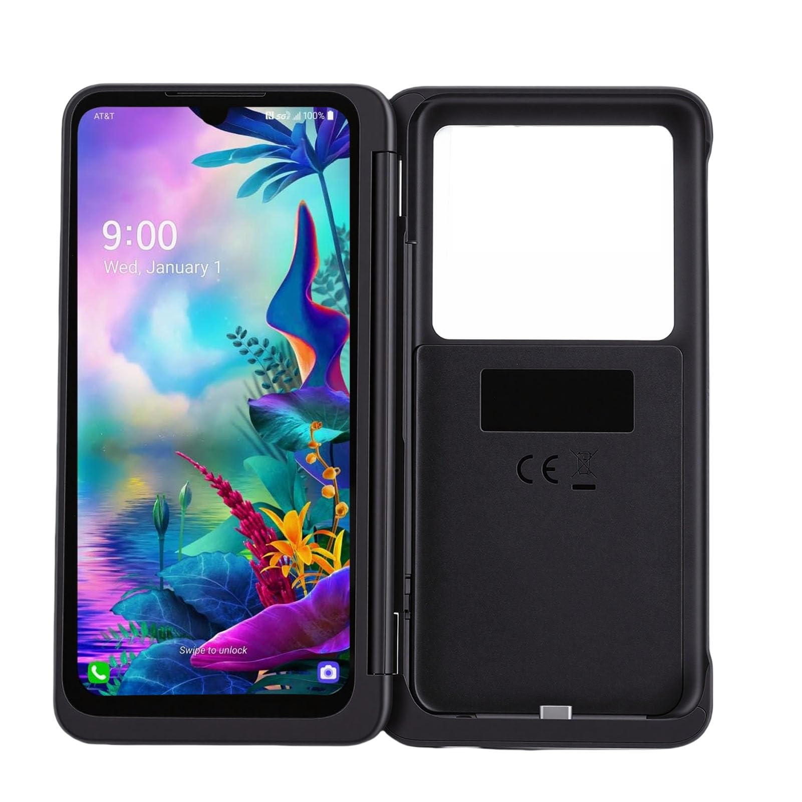 Custodia Doppio Schermo Adatta per G8X, Adattatore Magnetico Tipo C, Schermo Esteso Rimovibile per Multitasking Efficiente, Materiale ABS, 1 Unità