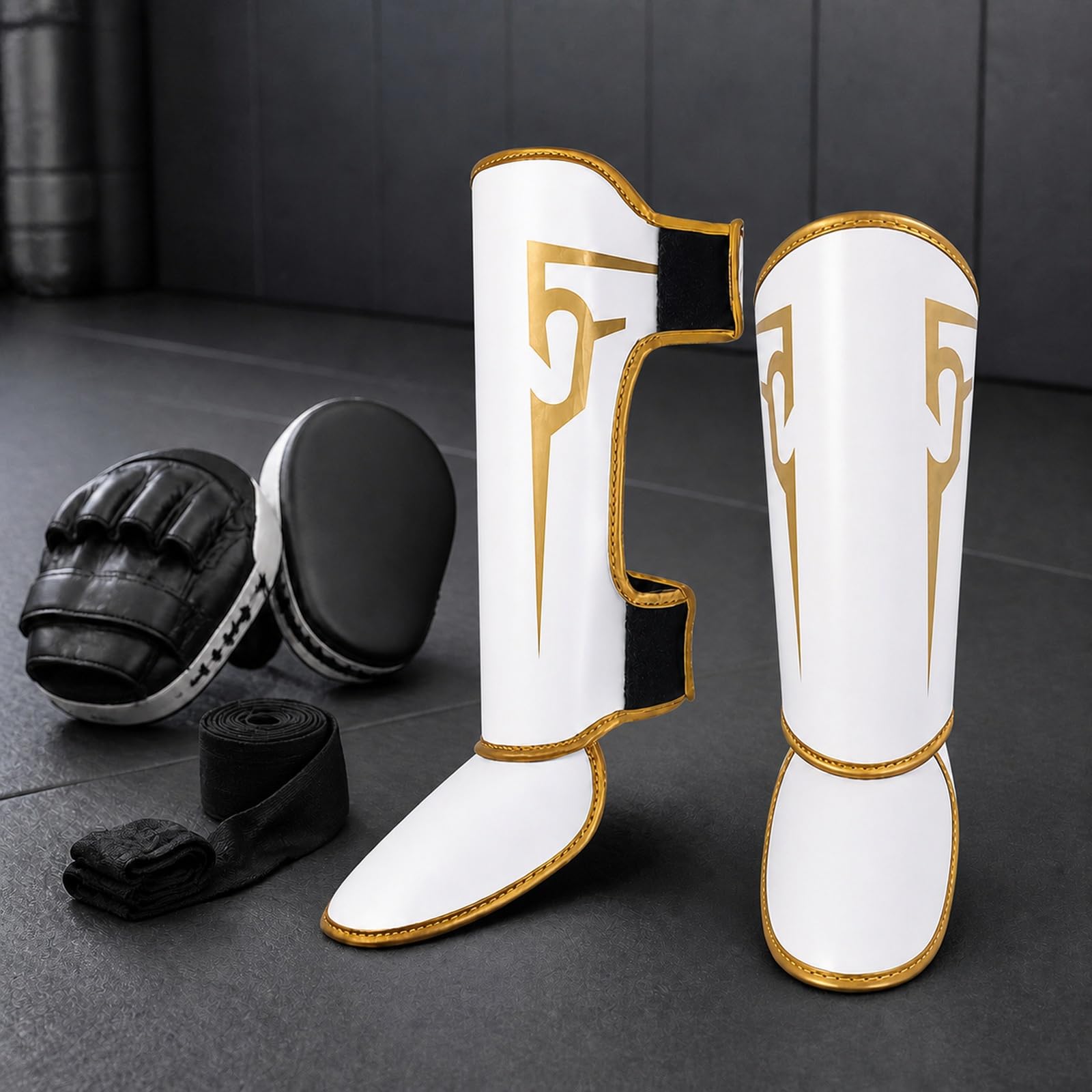 Piedi Protezione Shin Guard,Parastinchi Piedi Protezione Shin Guard,Parastinchi Karate,Comodo,Leggero,Traspirante,per Taekwondo,Sport da Combattimento e Allenamento Quotidiano