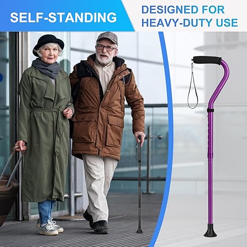 Miniatura 5 de supregear Punta de muleta de 78 pulgadas, resistente, puntas de caña de repuesto de goma antideslizante, almohadilla de pie de muleta todo terreno,