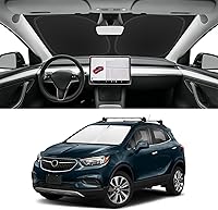 Vista 121 de Parasol de parabrisas de ajuste personalizado para Nissan Titan 2017-2024, bloquea los rayos UV y el calor, parasol de ventana delantera, fácil