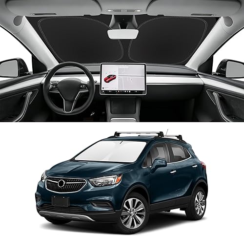 Miniatura 121 de Parasol de parabrisas de ajuste personalizado para Nissan Titan 2017-2024, bloquea los rayos UV y el calor, parasol de ventana delantera, fácil