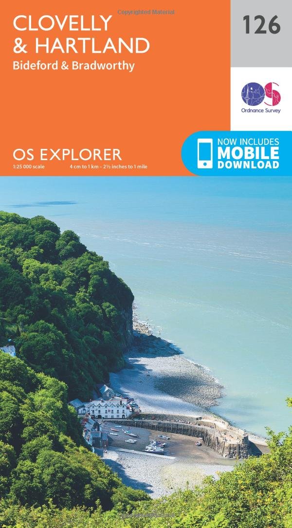 Clovelly  Hartland Map  Bideford  Bradworthy  Ordnance  by Ordnance Survey