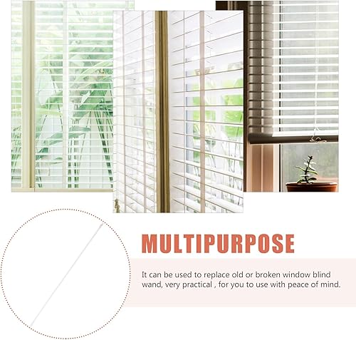 Miniatura 3 de Baluue Varita de repuesto transparente para persianas verticales, con gancho y agarre, control de plástico duradero para persianas verticales