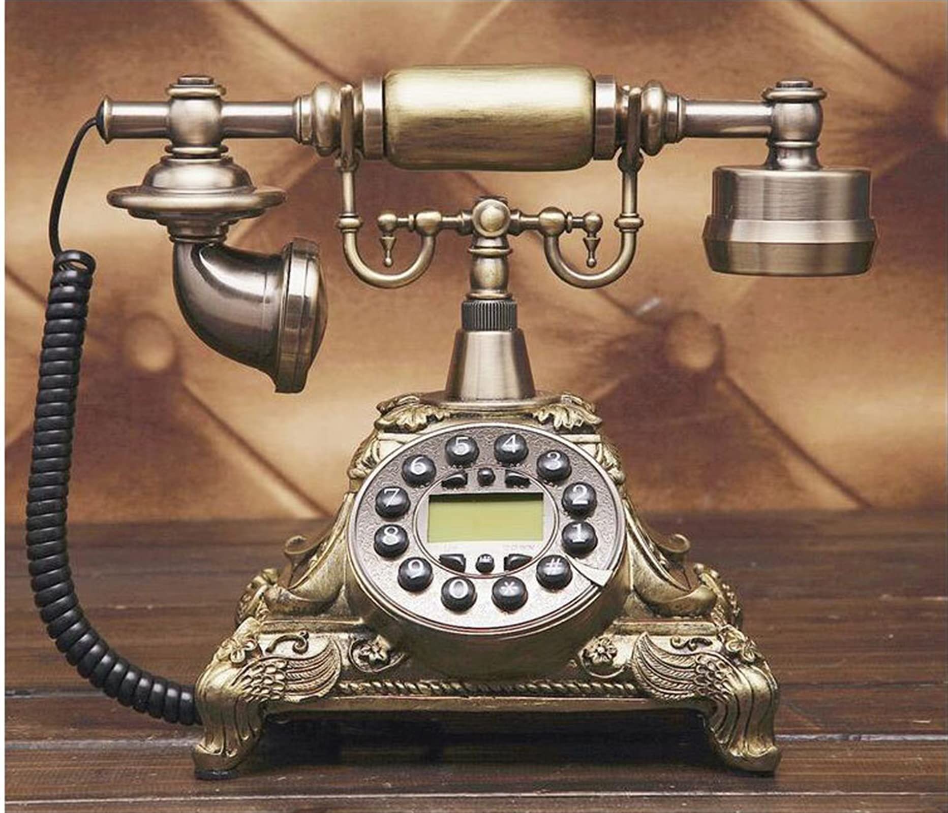 Téléphone à Cadran rétro, Mode européenne à l'ancienne, téléphone Fixe Vintage, Cadran tournant, téléphones Anciens, téléphone Fixe pour Bureau, Maison, hôtel, fabriqué en résine, téléphone nostalgi