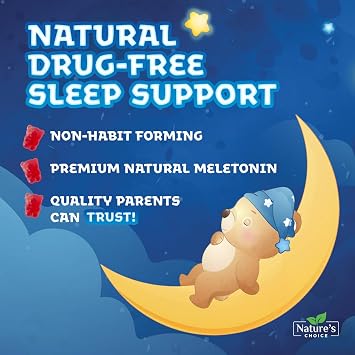 Kids Melatonin Gummies - 2mg Melatonin Per Serving - Best Children's Melatonin Gummy for Natural Restful Sleep - Kids Chewable Non-Habit Forming Sleep Supplement - Berry Flavor, Vegan - 60 Gummies