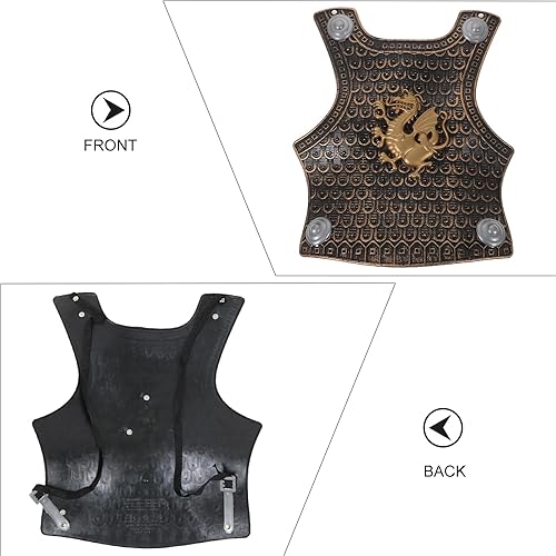 Miniatura 3 de TOYANDONA Escudo infantil de juguete medieval escudo para niños, juguetes para niños, 2 piezas, soldado, juego de rol, disfraz retro